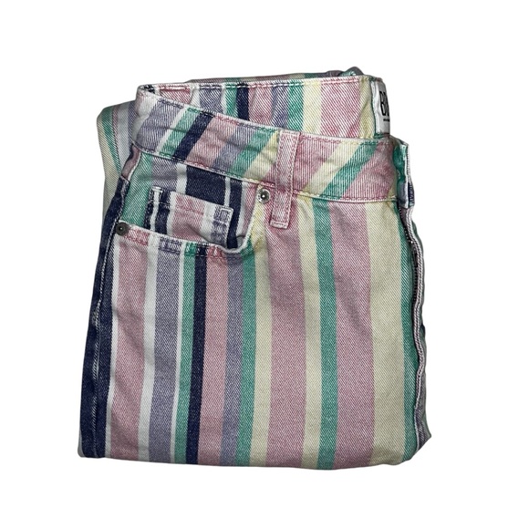 BDG Urban Outfitters Rainbow Stripe High Rise Mom Jean Sz 26 - Picture 12 of 12